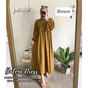Gamis Lebaran 2024 Balena Midi Dress Size XXL