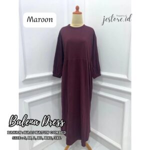 Gamis Kaos Terbaru 2024 Balena Midi Dress Size S